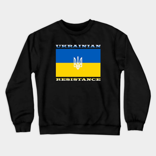 Ukrainian Resistance Crewneck Sweatshirt by Proway Design